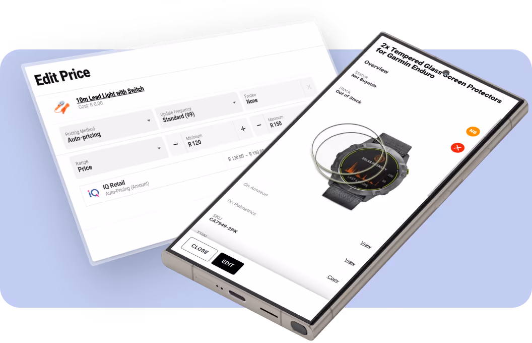 Syncing stock from IQ Retail across sales channels